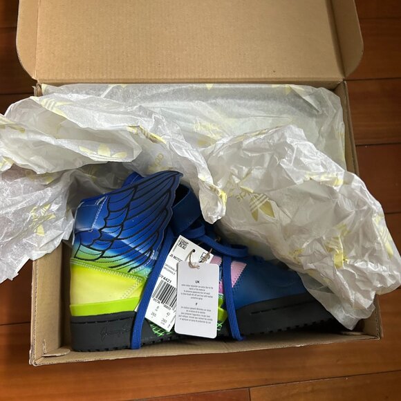 NWT, NIB Jeremy Scott X Adidas Forum Motorsport Wings 4.0 Sneakers GY4421 - Picture 4 of 9